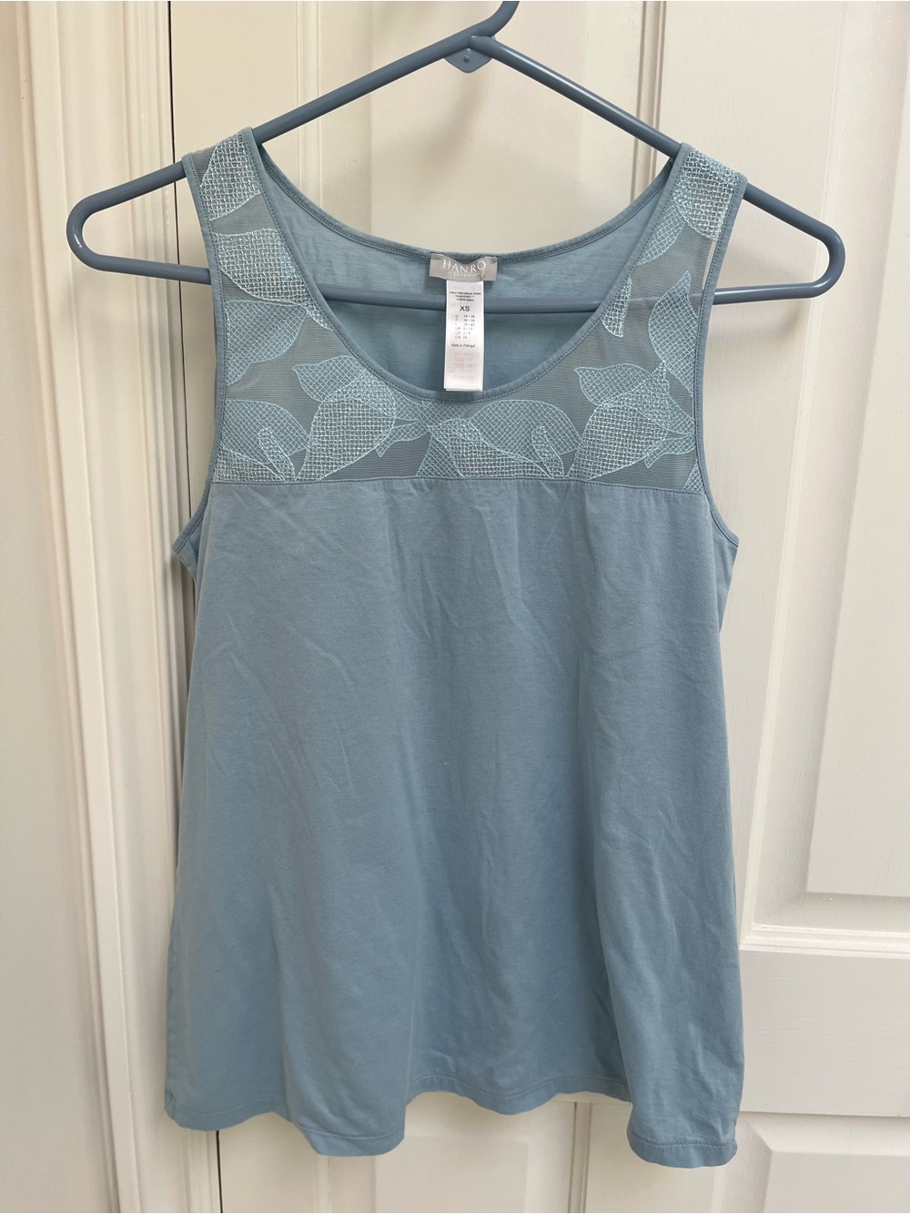 Hanro Light Blue Short PJ Set